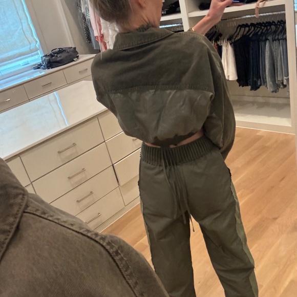 Zara Cropped Mixed Material Jacket XS BNWT - Picture 2 of 6